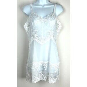 Wacoal Embrace Lace White Chemise 814191 Size XL NEW